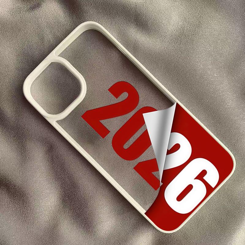 Phone Case for Samsung Galaxy A56 A55 A54 S21 S23 S24 S25 Ultra A06 A16 A15 A35 A34 5G S25 FE 2026 New Year Calendar Print Cover