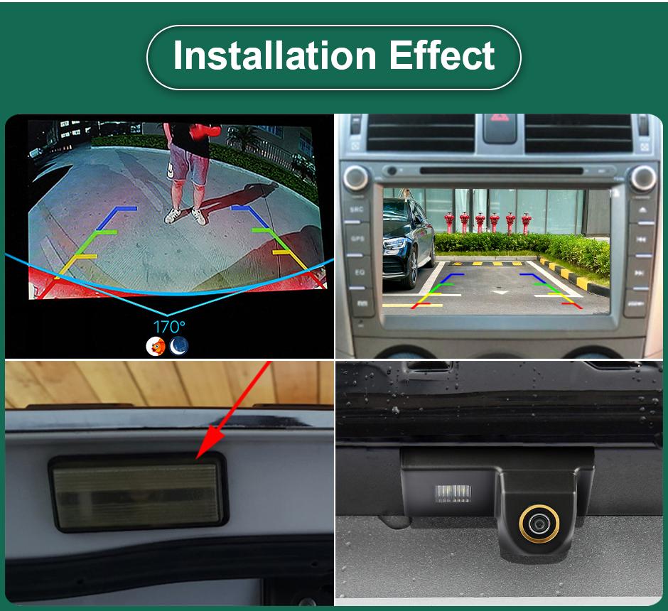 AHD1080P 1000TVL Starlight Night Vision Waterproof Vehicle Plate Reverse Backup Camera For Toyota Land Cruiser Prado 2012-2014