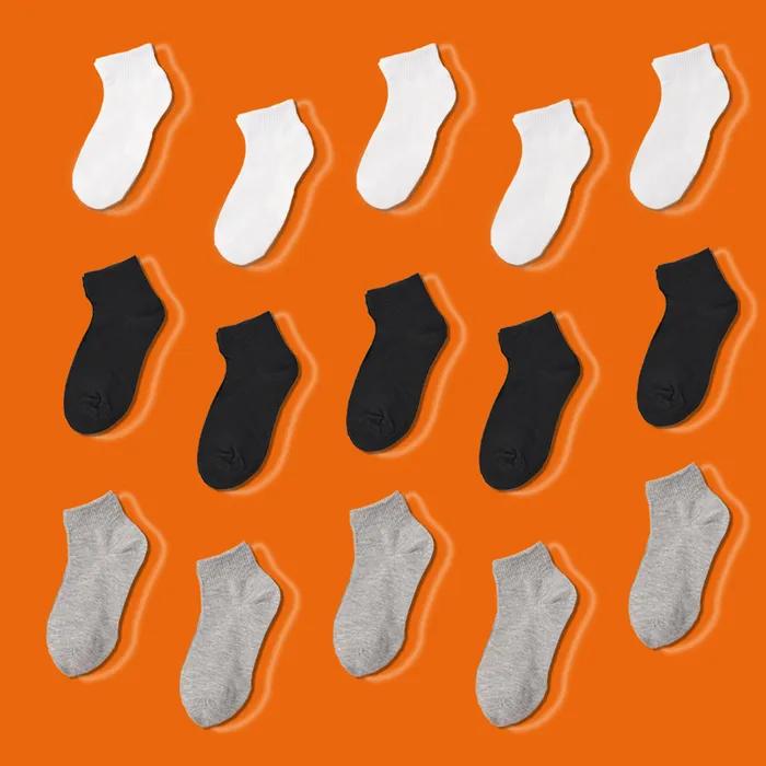 Lululella Korean-made One-day Simple Ankle Socks 10 Pairs