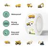 500PCS Construction Stickers Roll 10 Styles Envelope Seals Sticker Cartoon Truck Stickers for Kids Excavator Stickers Constructi