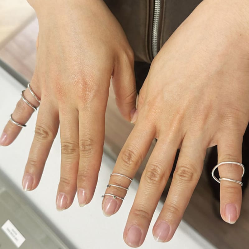 BRILLPIECE Trace nail ring