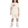 Nike Sportswear Breathable Comfortable Round Neck Pullover Short Sleeve T-Shirt Kids Tops Coconut-Milk FZ5178-113