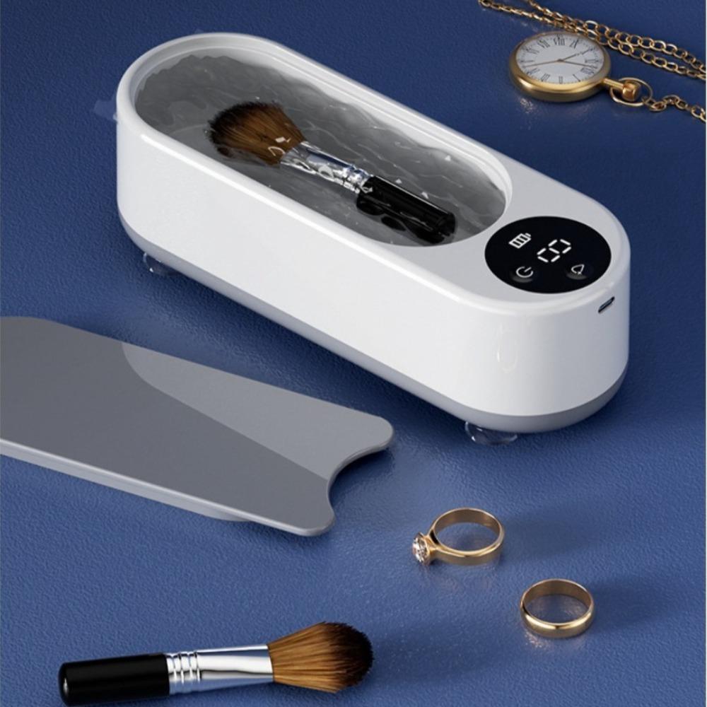 1pc High-Frequency Ultrasonic Glasses Cleaner Machine - Wireless Control, Multi-Purpose Cleaning for Eyewear and Accessories