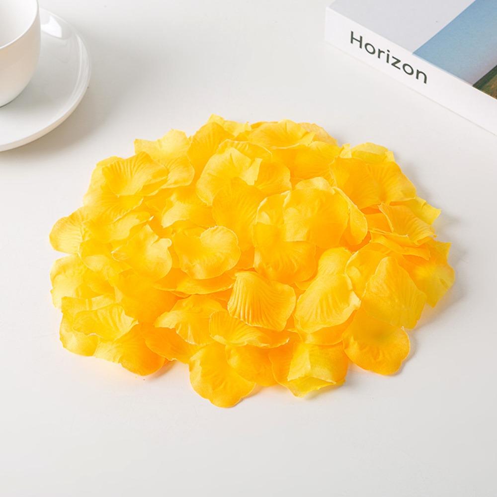 Simulation Rose Petal Wedding Room Arrangement Non-woven Petal T-table Sprinkling Flowers KTV Stage Marriage Proposal Props