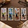 Cross Embroidery Seasonal Cat Embroidery Bookmark Book Page Marker Material Kit Beginners