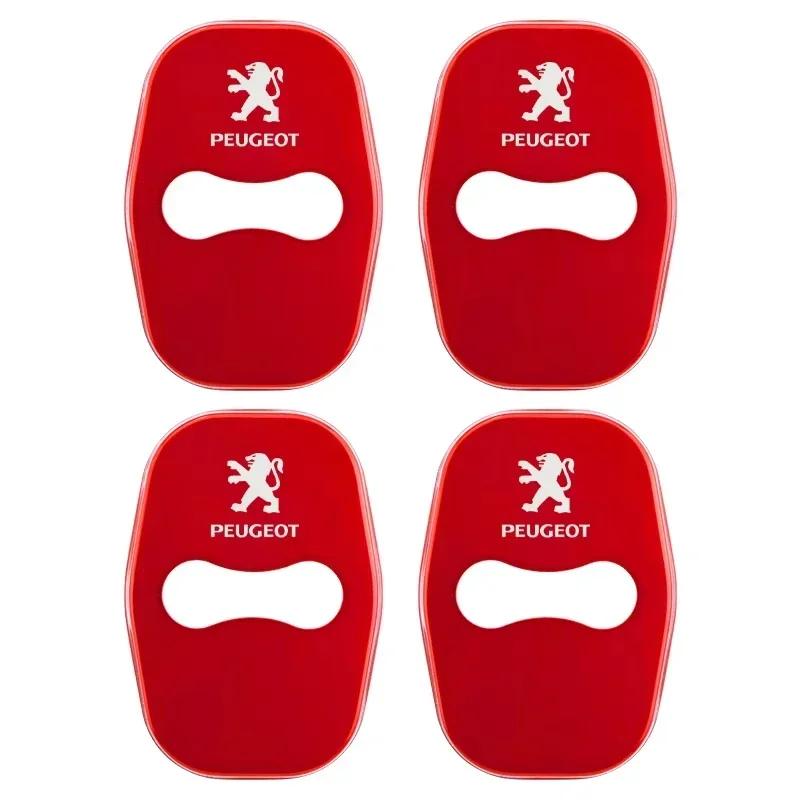 Samolepka na auto 2025 Horké 4ks Nerezové kryty zámků dveří auta Samolepky Pro Peugeot 208 3008 407 2008 508 206 308 307 Interiér Au