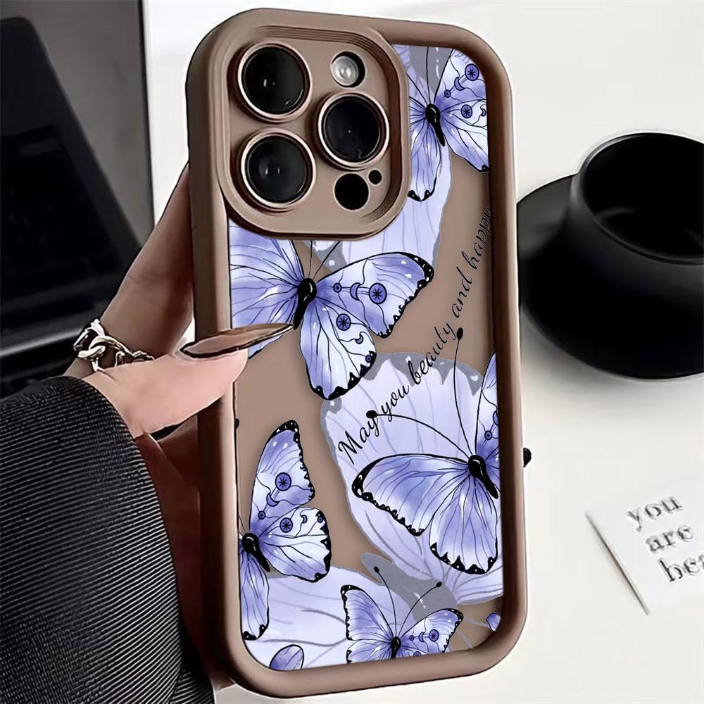 

Beautiful Butterfly Phone Case For OPPO RENO F31 2F 2Z 5 5F 6 7 8 8T 10 11 11F 12 12F 13 13F 14 15 15F LITE DIY Shell Case Cover OPPORENO155G(15C)