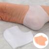 Silicone Heel Protector Moisturizing Pad Cracked Heel Exfoliating Pad White