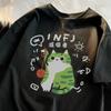 Summer Spring Unisexs Printed Short Sleeved Tshirt Fun Cat Tshirt Breathable Soft Fashion Cool Street Tshirt Y2k