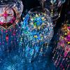 Shell Light Stickers 6 Types Dream Catcher Galaxy Series Starlight Reflection Decoration Logo Confetti Sketchbook Kawai Stickers