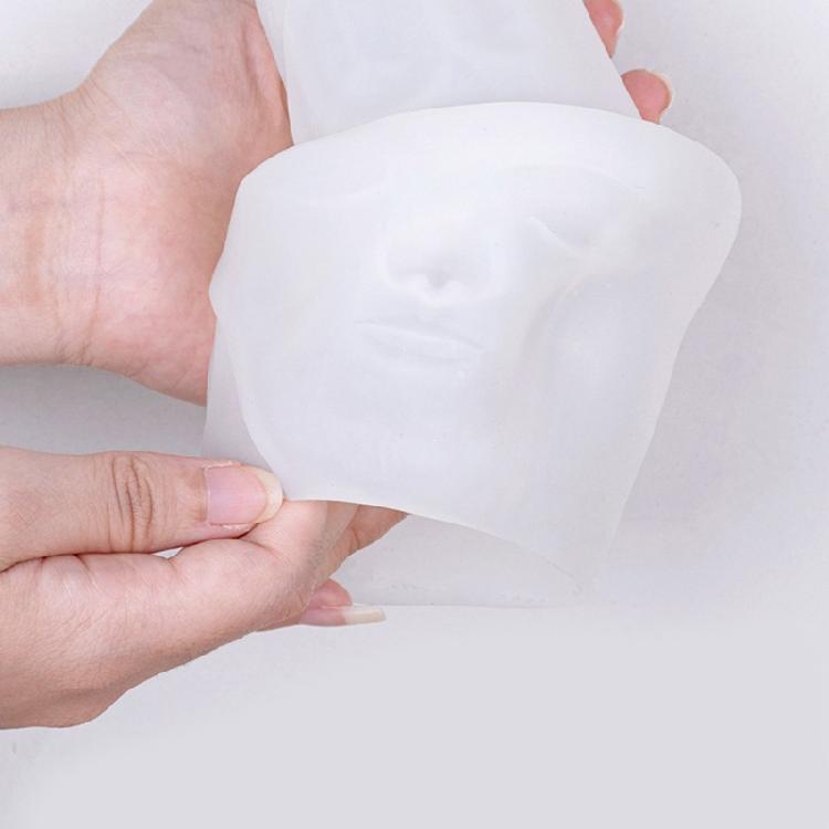 Artistic Face Shape Silicone Mold Planter Molds Resin Casting Molds Crafting Accessories for Home Gardening Projects