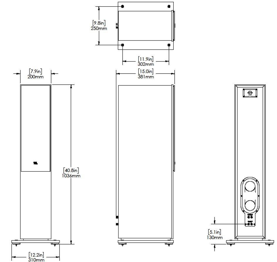 JBL STAGE 2 260F LATTE STANDLAUTSPRECHER, JBL by HARMAN