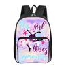 Stretch Dance Print Single Layer Knapsack for Boys/Girls Best Gifts 2D Flat Animated School Carrier for Children Bags