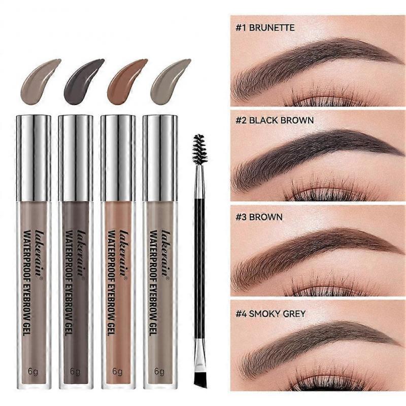 Waterproof Eyebrow Glue #4 (D) $ Waterproof Eyebrow Glue Eyebrow Dyeing and Shaping Easy To Color Long-lasting Waterproof Eyebrow Dyeing Glue 6g