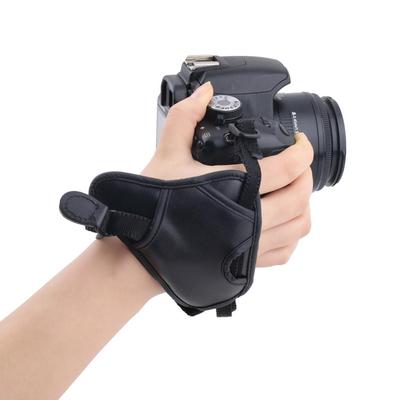 Wrist Strap Grip PU Leather Hand Strap for SLR//DSLR Cameras Black Color : Brown Camera Bags Cases
