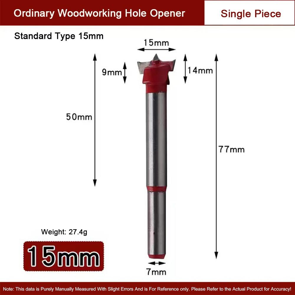 

1Pcs 15-35mm Hole Saw Adjustable Tipped Drilling Tool Durable Drill Bits Power Tool Accessory standard type 15mm