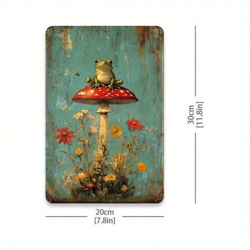 Retro Funny Theme Tin Paintings for Living Room Bedroom Kitchen Wall Decor