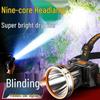 A1R Rechargeable Super Bright LED Headlamp - Induction-Sensing Outdoor Flashlight for Night Fishing and Mining