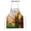 Kitchen Apron for Women Mountain Forest Scenery Adult Kids Cooking Apron Household Cleaning Supplies Pinafore Sleeveless Aprons