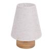 Table Lamp Minimalist Dimmable USB Bedside Lamp with Fabric Lampshade Remote Control for Bedroom Night Stand