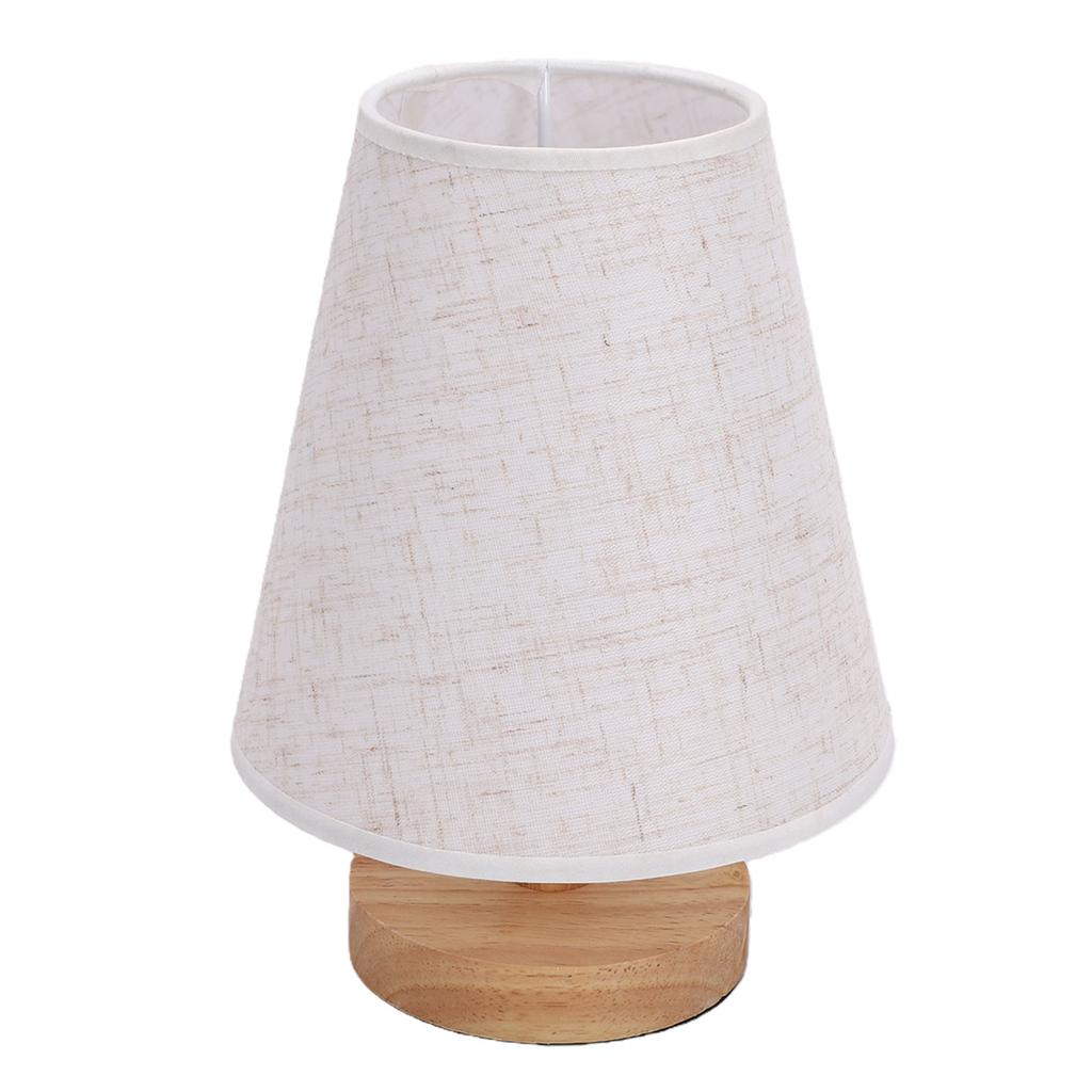 Table Lamp Minimalist Dimmable USB Bedside Lamp with Fabric Lampshade Remote Control for Bedroom Night Stand