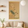 Chinese Style Bamboo Hanging Painting Curtain Roller Lotus Flower Study Zen Tea Background Room Decor 40x80cm/40x100cm