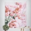 Pink Flower Bouquet Decorative Tapestry Home Wall Decor Office Living Room Tapestry