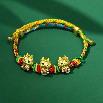 Colorful Rope Handmade Woven Zongzi Festival Bracelet New Ethnic Red Rope Adult Children's Hand Rope
