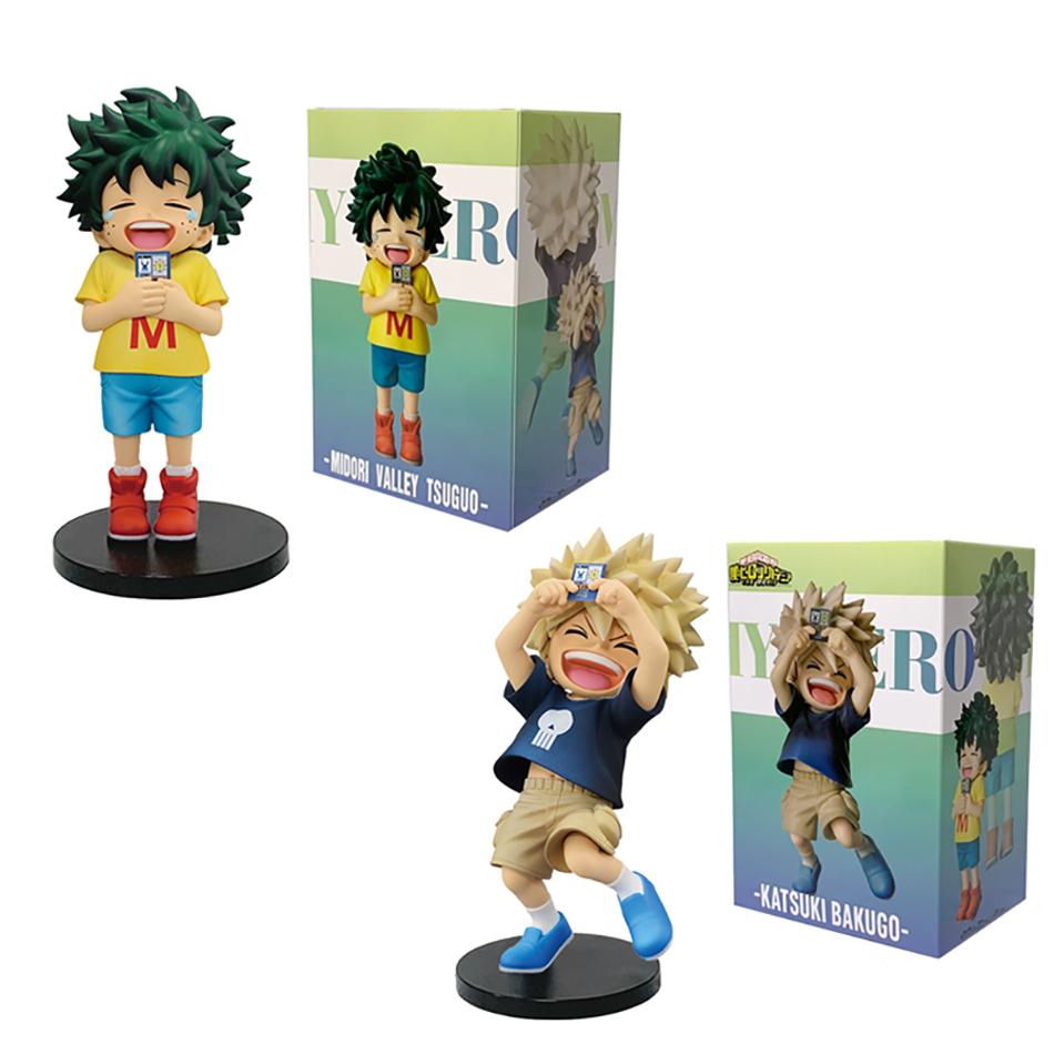 My Hero Academia Anime Figure Childhood Midoriya Izuku/Childhood Bakugou Katsuki Figurine PVC Action Model Ornaments Model Toys
