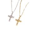 Vintage Cross Necklace For Women Titanium Steel Simple Elegant Fashion Pendant