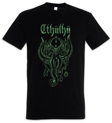 CTHÜLHÜ T-Shirt Herren Damen Tees Top Wars Horror Arkham H. P.. Miskatonic Dunwich