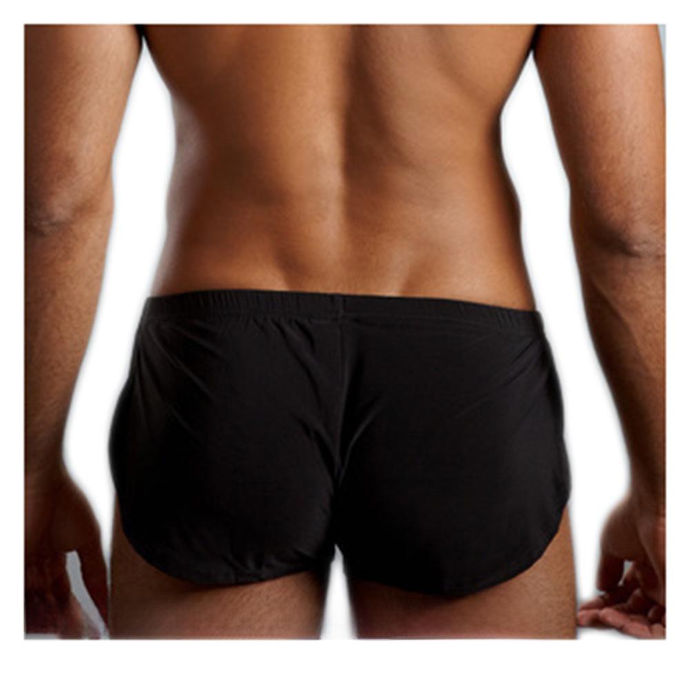 N2N Men's Silky Arrow Print Underwear - 3 Pack of Sexy Round-Edge Shorts