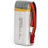Juego de 2 Baterías LiPo 7.4V 1200mAh | Compatible con Dron RC MJX X101 | Recargable Alta Capacidad | Plata | 68x30x18mm | 64.5g