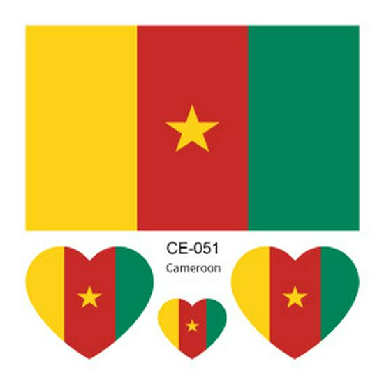 World Cup 2026 National Flag Waterproof Tattoo Stickers for Sports