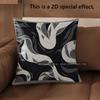 2D Modern Abstract Pattern Decorative Pillow Covers Pattern Cushion Cover Suitable For Sofa Bedroom Car Pillow Cover