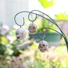 12 Pcs Halloween Skull Stake Human Skull with Bendable Wire Planter Insert Skull Stake for Flower Pot Garden Bed Decoration