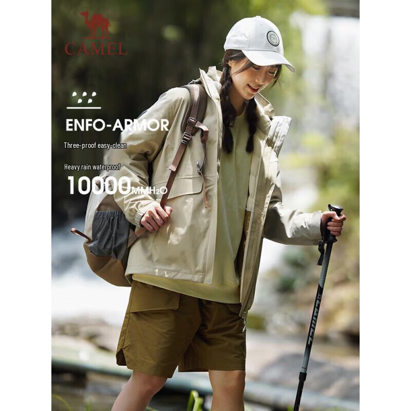 CAMEL Women s 3-in-1 Convertible Jacket L