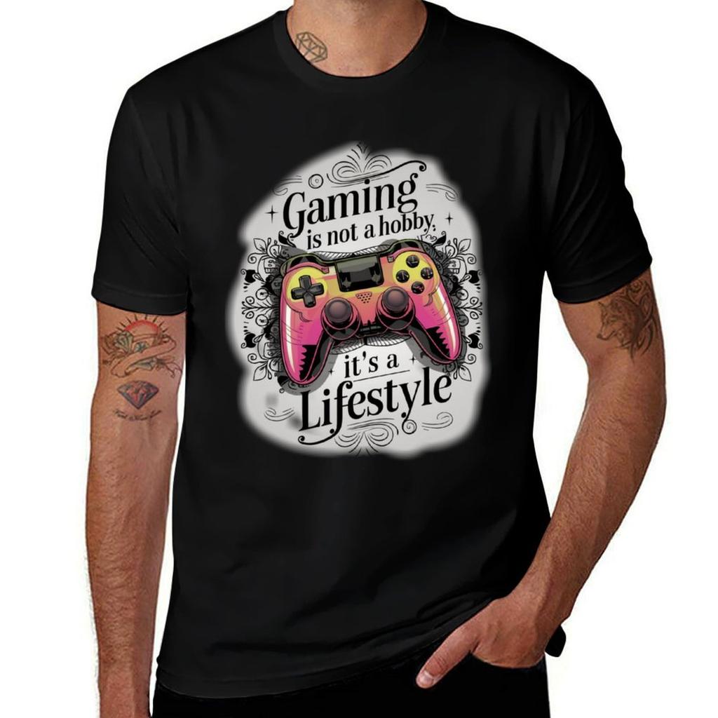 Gaming TShirt Relaxed Casual Short Sleeve Tee