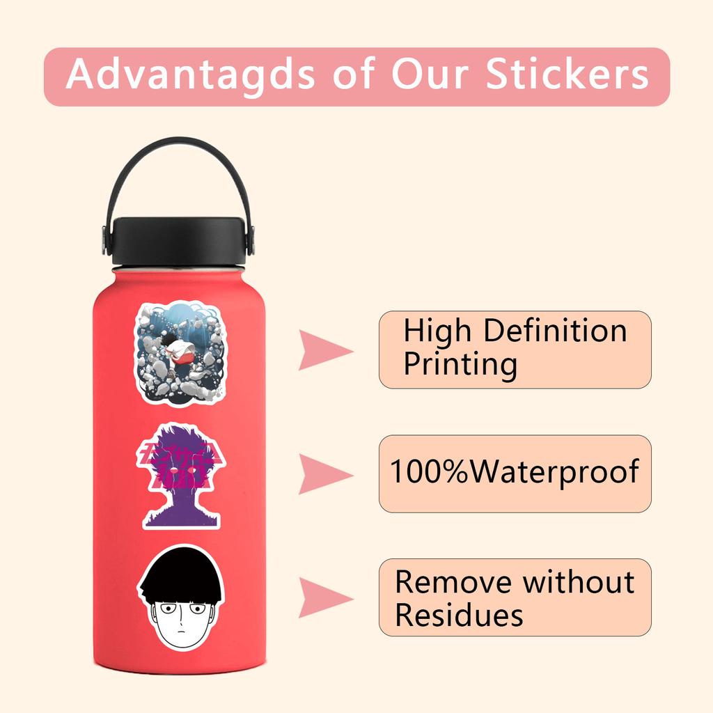 55 Neue Mob Psycho 100 Anime Graffiti Aufkleber Dekorieren Laptop Koffer DIY Aufkleber