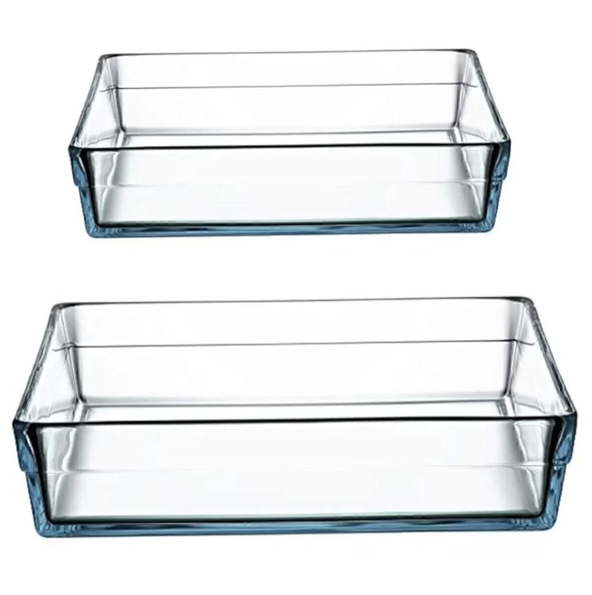 

Borcam Premium Square Tray Set Heat Resistant Home Kitchen Standart білий