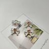 Electroplated Alloy Crystal Bow Tie Butterfly Knot for DIY Jewelry