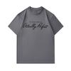 Men's 100% Cotton Crew Neck Short Sleeve T-Shirt, Casual Actually Perfect Cursive Printed Soft Breathable Daily Wear Tees for Men, Relaxed Fit Lightwe