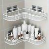 1pc Bathroom Shelf, Shower Caddy Rack, Bathroom Kitchen No Punching Storage Rack, Shower Shelf, Shampoo Storage Rack Holder for Hotel
