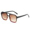 Fashion Pilot Sunglasses Women Vintage Double Bridges Yellow Lens Sunglasses Female Shades Lady UV400 Glasses Trendy