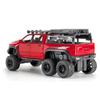 1/32 Dodge RAM 1500 TRX 6X6 Tyrannosaurus Rex Picku Alloy Car Model Sound and Light Children's Toy Collectibles Birthday Gift