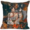 New Arrival Tian Guan Ci Fu Pillow Cover Bedroom Home Wedding Decorative Pillowcase Square Zipper Pillow Cases Soft No Fade 0913