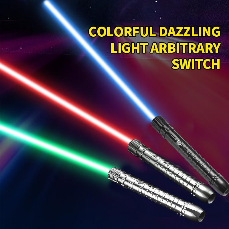 

Металлический Межграничный Световой Меч Игрушка для Детей - Большой Мальчик Лазерный Меч Подарок 3-axis RGB light 6 sounds + 15 colors чёрный