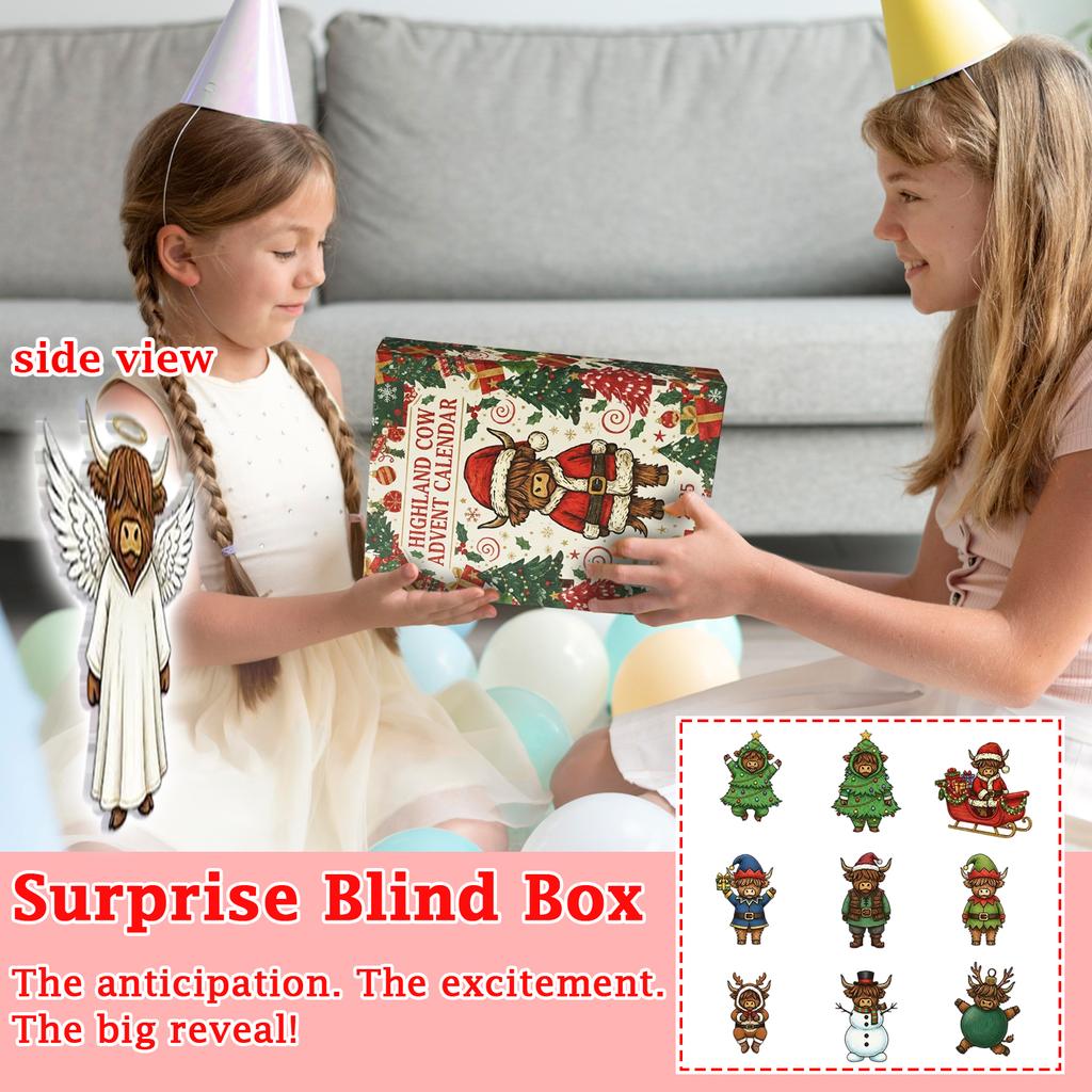 2D Acrylic Pendant BlindBox Airplane Box Christmas Advent Calendar BlindBox Christmas Tree Decoration