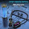 50H Play Time Bluetooth Earphones LED Display HiFi Sound Earbuds Wireless Headphones Sports Gamer Neckband Neck-hanging Headsets