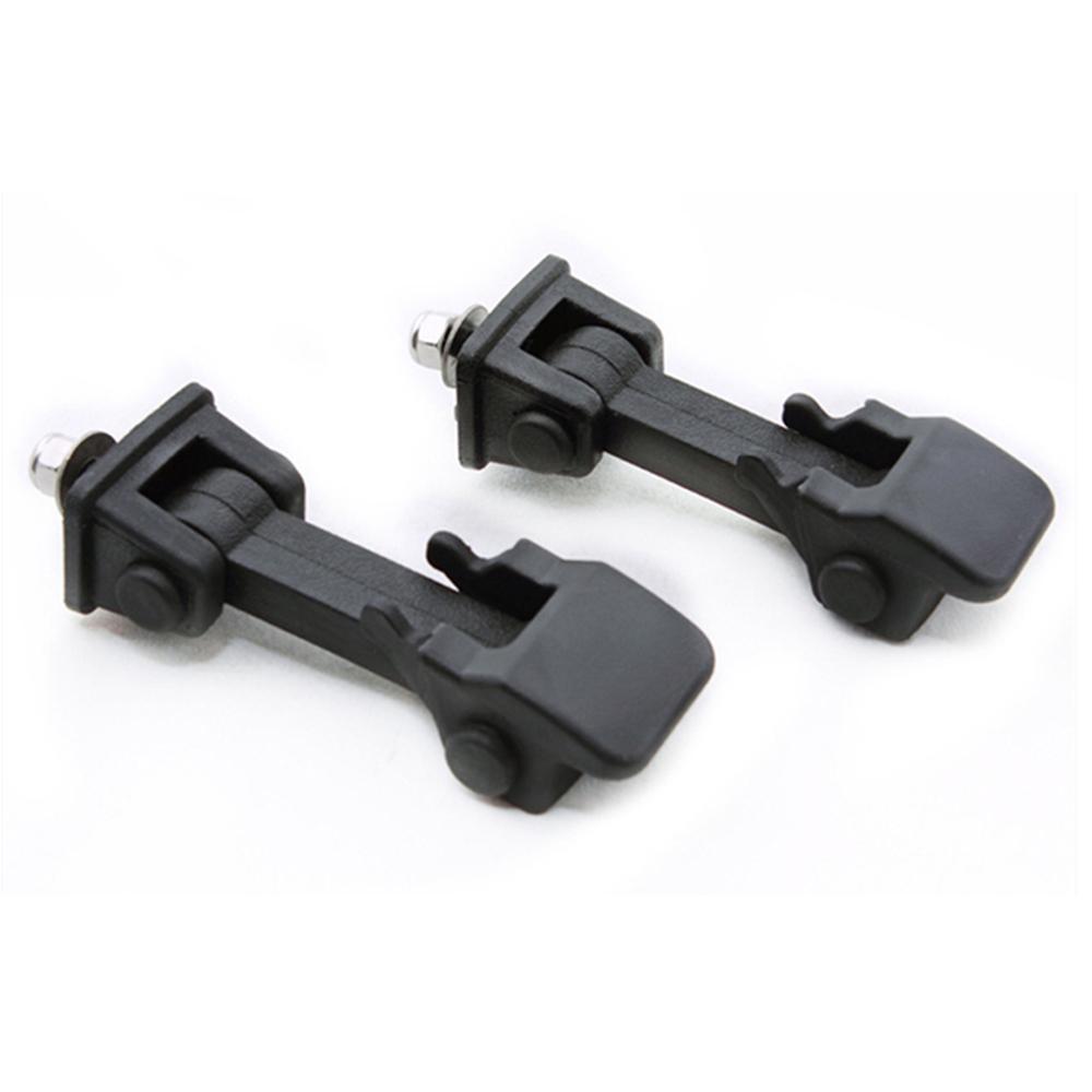 2Pcs Front Hood Latch Lock Bonnet Catch Kit For Jeep Wrangler JK 2007-2018 Black